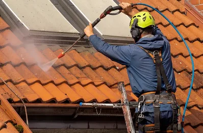Démoussage et hydrofuge de toiture à Souméras